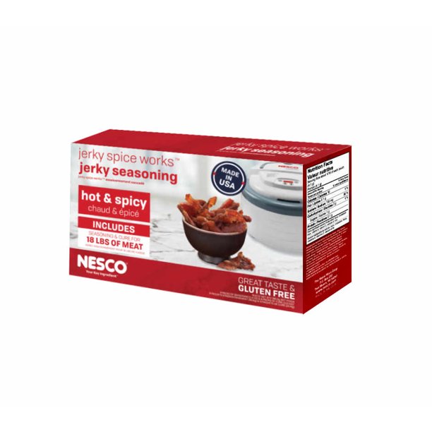 NESCO® Hot & Spicy Flavor Jerky Seasoning, 9 Pack