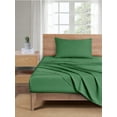 thumbnail image 2 of Mainstays Basic Value Microfiber Bed Sheet Set, Green Lily, Twin-XL, 3 Piece, 2 of 7