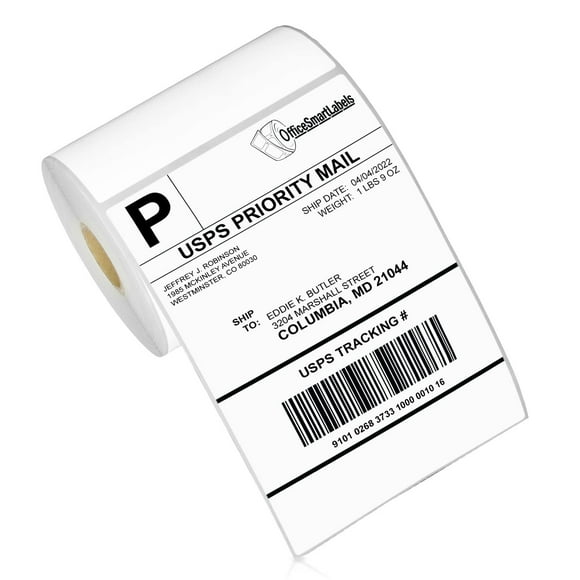 Etiquetas térmicas OfficeSmartLabels de 4 x 6 cm, 5000 etiquetas, 20 rollos