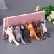 thumbnail image 1 of Soporte para teléfono inteligente con ventosa de diferentes gatos, soporte de resina con forma de gato, soporte para teléfono móvil con ventosa para tabletas y smartphones de escritorio., 1 of 4