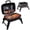 15.25" & Black, variant on Portable Charcoal Grill - Mini BBQ Grill - Small Table Top Charcoal Grill for Camping, Outdoor Cooking - Foldable Camping Grill for Picnics, Tailgating and Backyard Grilling