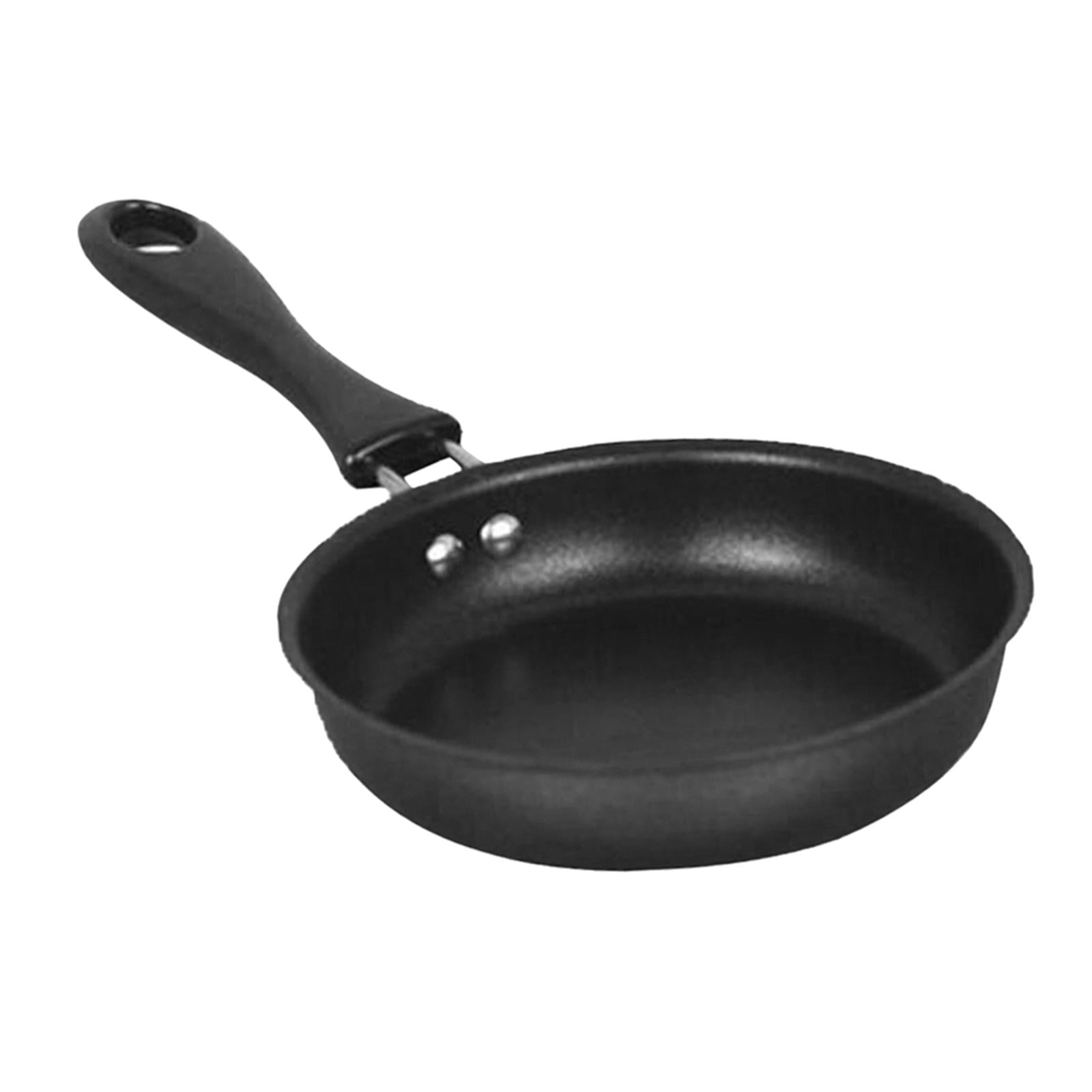 Fiocias 3x Skillet Non Stick Round Pan Iron Coating Omelette Skillet Frying Pan 12cm