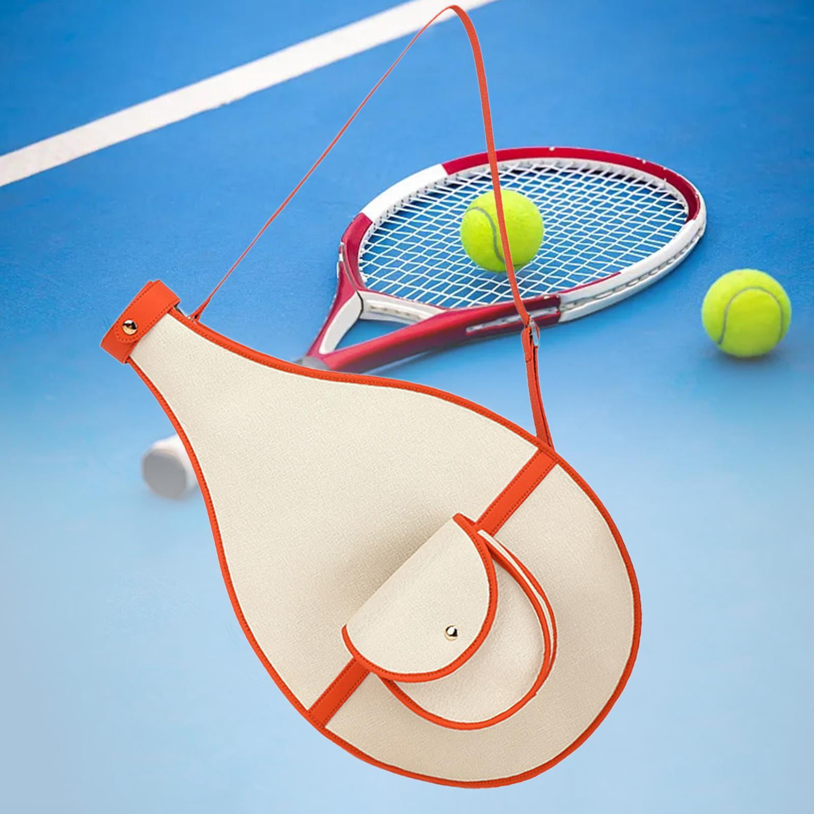DimyFew Tennis Bag Tennis Racket Bag W/ Adjustable Shoulder Strap with Pocket Waterproof Orange
