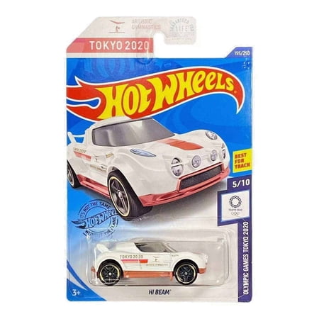 Hot Wheels 2020 Olympic Games Tokyo Hi Beam White & Pink Artistic Gymnastics Toy Car #155/250