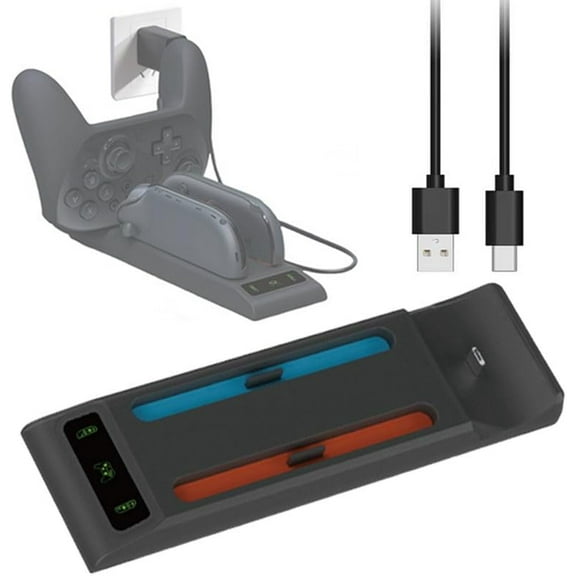 Controller Charging Base for Switch 2 Pro/Joy-Con 2，3 in 1 Storage Bracket 3 Units can be Charged simultaneously Charging Indicator Included Data Cable Included Compact