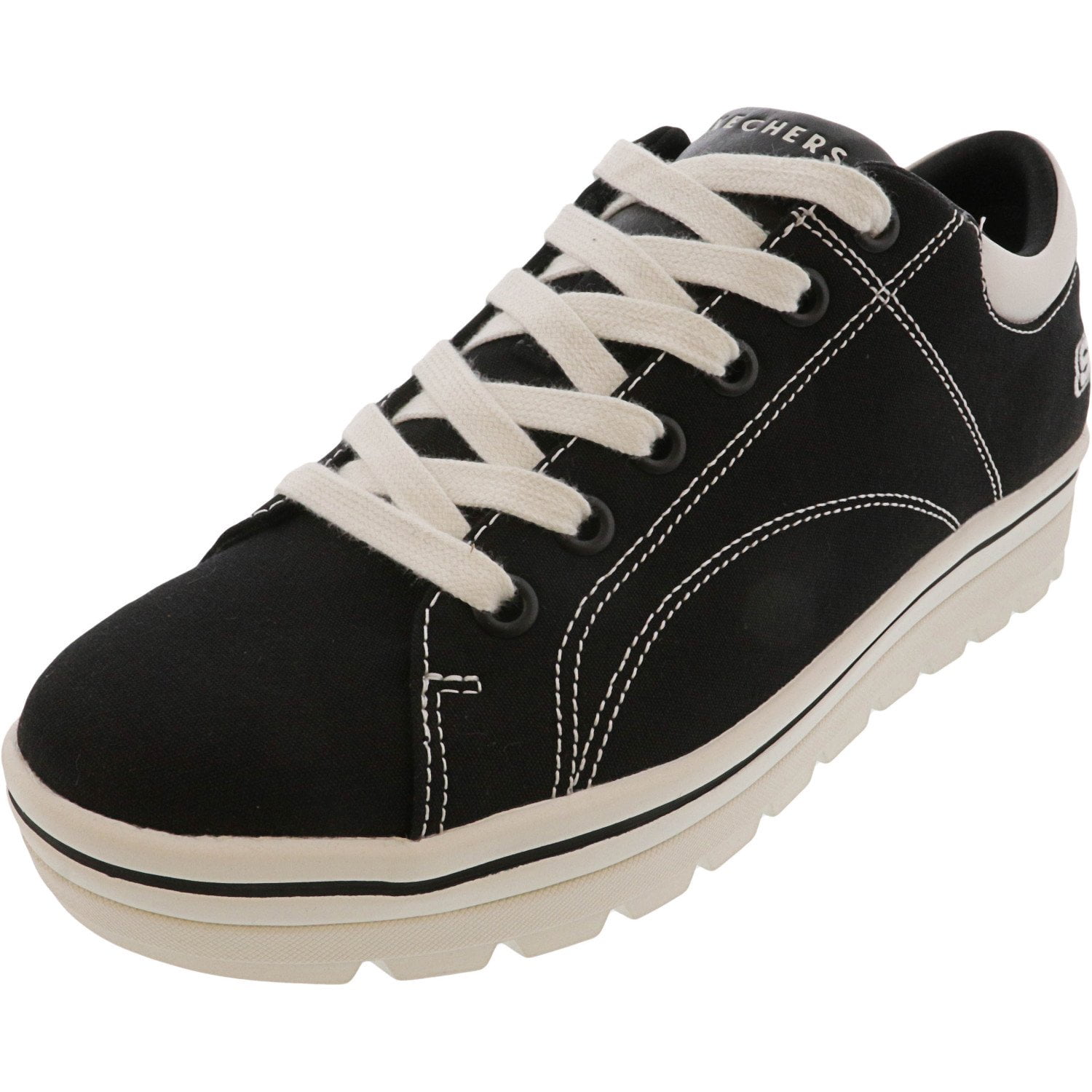 Skechers Men's Street Cleats 2-Bring It Back Black Low Top Canvas ...