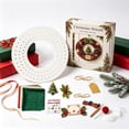 thumbnail image 2 of 3D Fabric Poke Wreath DIY Kit, Christmas Wreath DIY Kits for Adults 3D Fabric Poke Art Craft Kit, Beginner-Friendly Holiday Wreath Making Kit, Door & Wall Decor, Christmas Decorations, 2 of 6