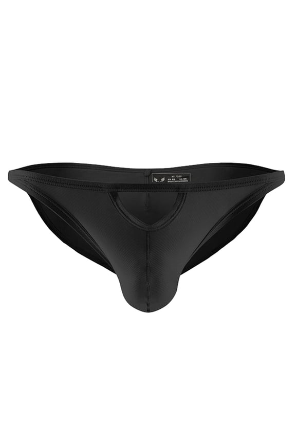 Mens Underwear,Mens Micro Mesh Briefs Comfortable Pouch Underwear Black,XL