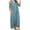 Blue, variant on Wancir Womens Fashion Summer Flower Button Pocket Printing Jumpsuits Pants Jumpsuit
