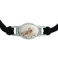 thumbnail image 2 of Golden Retriever Puppy Dog and Blanket Novelty Suede Leather Metal Bracelet, 2 of 4