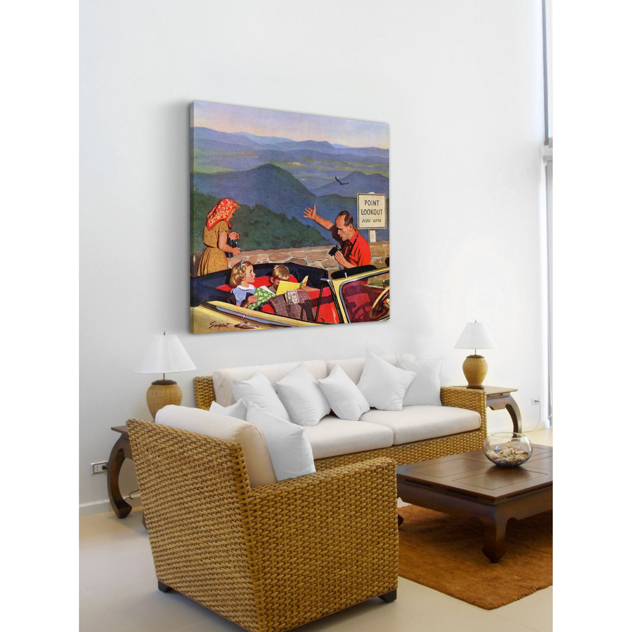 Marmont Hill "Lookout Point" by Richard Sargent Painting Print on Canvas