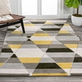thumbnail image 2 of JONATHAN Y UNIQUE 8 x 10 Area Rug, Kehoe Retro Diamonds Geometric - Yellow/Gray/Cream, UNQ101A-8, 2 of 10
