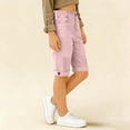 thumbnail image 3 of Plebaso Kids Summer Shorts Knee Length Shorts Boys Girls Zipper Button Casual Short Pants with Pockets, 3 of 6