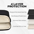 thumbnail image 4 of Bagasin Housse d'Ordinateur Portable Matelassée, Housse d'Ordinateur Portable 15 15,6 16 Pouces pour Femmes, Résistante à l'Eau avec Protection à 4 Couches, Sac de Transport pour Ordinateur Compatible avec MacBook, HP, Dell, Lenovo, Asus, 4 of 4