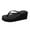 Black, variant on asddcavvf Fashion Women's Casual Shoes Bling Breathable Wedges Slip-on Round Toe Slippers