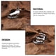 thumbnail image 3 of Jumpingount Anillos de cola Vintage regalo personalidad en forma de garra anillo de dedo índice ajustable estilo Punk joyería Popular para hombres Ropa, zapatos y accesorios Miscelánea Jumpingount AP011100-00B, 3 of 6