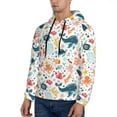 thumbnail image 3 of Fotbe Men's Hoodie with Sea Life 1 Pattern - Kangaroo Pocket Pullover Hooded Sweatshirt, Perfect for Daily Wear, Travel, and Home-3X-Large, 3 of 7