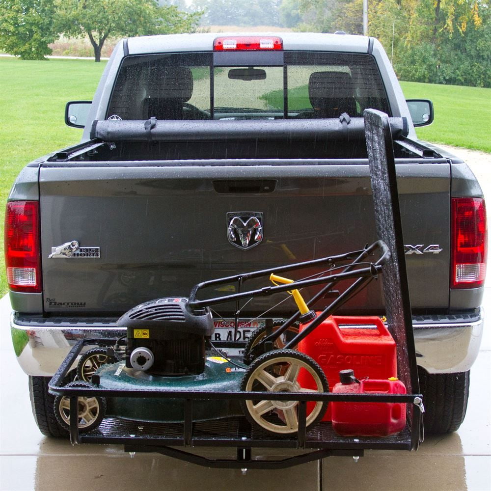 Elevate Outdoor UCC500 Hitch-Mounted Steel Cargo Carrier with Ramp - 500 lb Cap