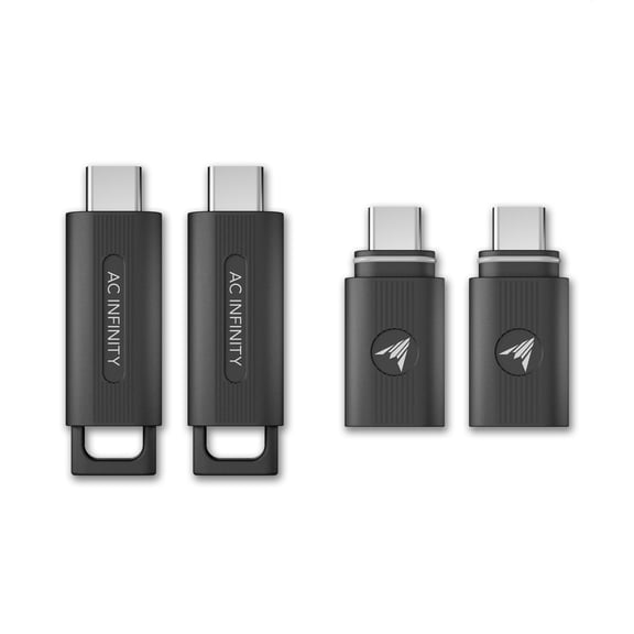 AC Infinity UIS Wireless 1-to-1 Transmitter and Receiver Two-Pack, Replaces Wired Connector Cords, 26 ft. Max Range, 2.4 Ghz Remote Connection to UIS Devices and Controllers