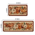 thumbnail image 6 of Sm:)e Pumpkin Corn Linen Fall Kitchen Rugs and Mats, 17x29Inch and 17x47 Inch, Non Slip Mat for Porch Patio Hallway, 6 of 6