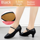 thumbnail image 3 of Zapatos de baile de suela blanda de color champán de 3,5 cm, zapatos de baile de salto social cuadrados estándar, 3 of 5