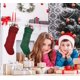 thumbnail image 3 of Calcetines navideños tejidos, bolsas de dulces para regalo de Navidad, adornos navideños para el hogar, adornos colgantes para árbol de Navidad, Año Nuevo 2023, 3 of 4