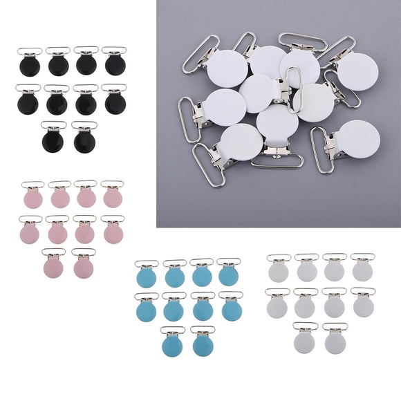 40 Clips para chupete Clips para babero Clips para liguero Cara forma forma forma para / Fabricación de soportes para chupetes / Clips para babero / BLESIY Chupete Clip para sujetador