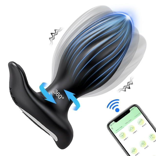 Xbonp Vibrateur Plug-Fesses Jouets de Sexe pour Hommes avec Télécommande via Application