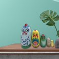 thumbnail image 4 of Esquirla 5Pcs Traditional Russian Nesting Dolls Cartoon Chicken Dolls Russian Dolls for, 4 of 8