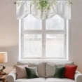 thumbnail image 3 of Tie Up Valances for Windows, Spring Blooms Botanical Adjustable Valance Curtains Window Treatment for Living Room/Bedroom, Pastoral Farmhouse Leaves Rod Pocket Kitchen Curtains & Drapes 60x18 Inch, 3 of 9