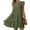 A0756-Green, variant on QUINDOS Summer Dresses for Women Sundress Sleeveless Beach Crew Neck Sun Dresses Flowy Solid Color Pleated Mini Above Knee Dresses for Women