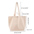 thumbnail image 2 of FENOHREFE Shopping Shoulder Bag Large Capacity Canvas Bags Girl Women Purse Solid Color Casual Travel Bags Handbags, 2 of 8