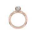 thumbnail image 2 of 2.15 Carat Round Cut Moissanite New Design Engagement Ring for her Solid 18K Rose Gold Size 6 by Diamond-Capitals, 2 of 8