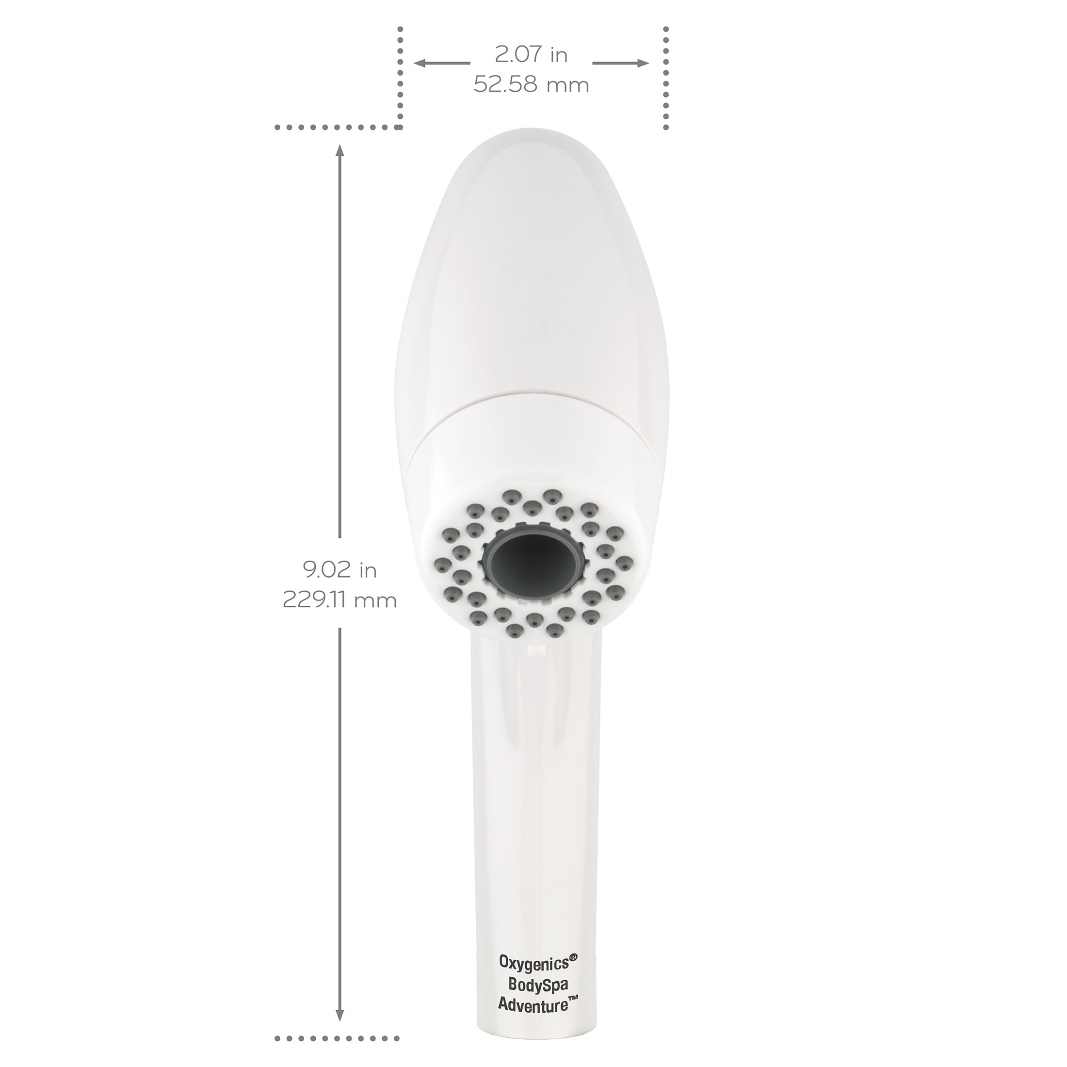 Oxygenics BodySpa Adventure RV Handheld Shower Head with 3 Settings, White