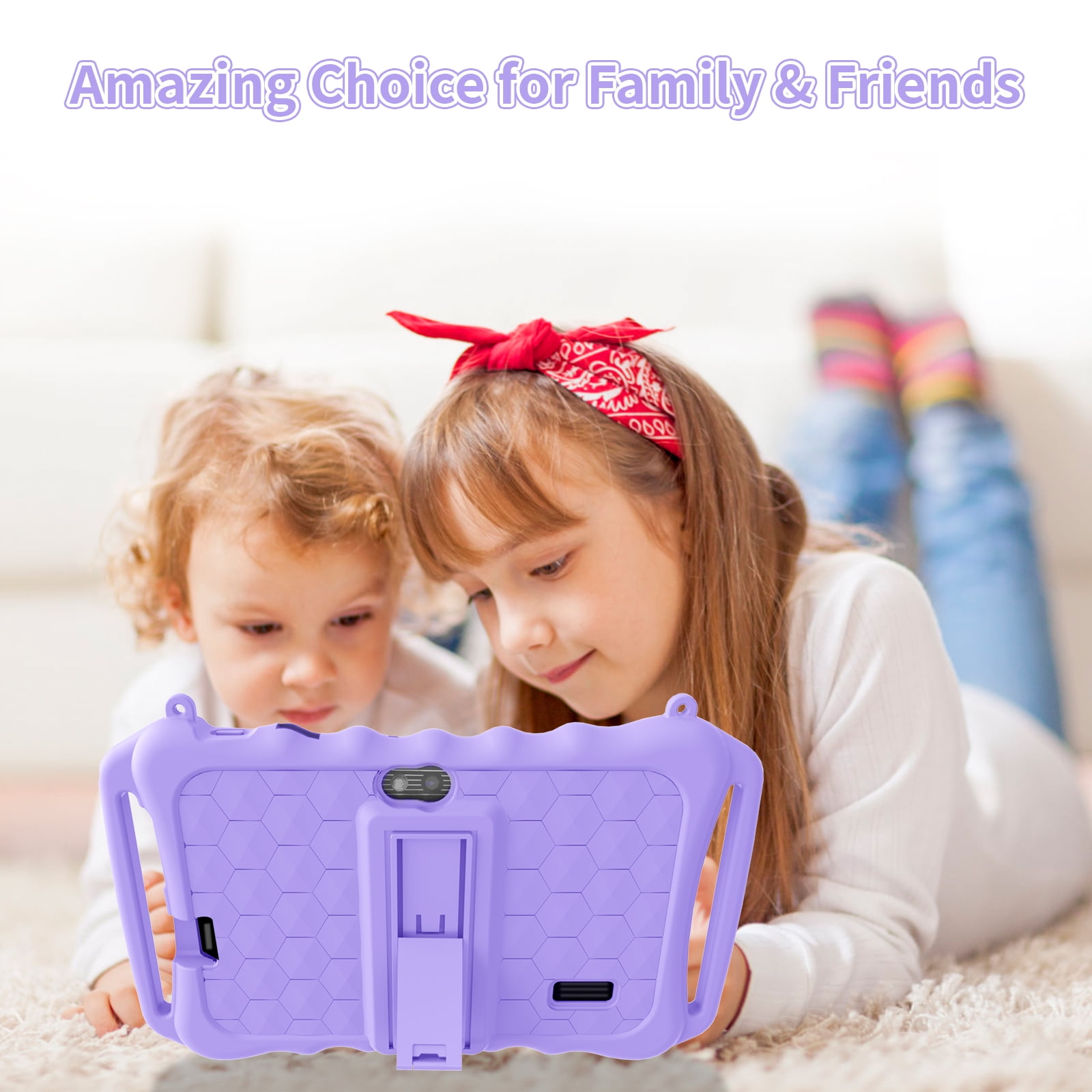 Android 11 Kids Tablet 7-inch 32GB Google Play KidTablet iWawa APP Pre-loaded with kidproof box Learning Education Netflix Youtube
