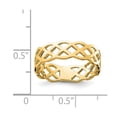 thumbnail image 2 of 14k Solid Yellow Gold Polished Weave Ring Size 7 Ring for Women - 2.1 Grams, 2 of 2