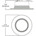 thumbnail image 4 of czcpp-Halo RL460WH950 Éclairage Encastré Intégré Led Rétroéclairage Baffle avec 90 CRI, 5000K Lumière du Jour, 4 Po, Blanc, 4 of 4