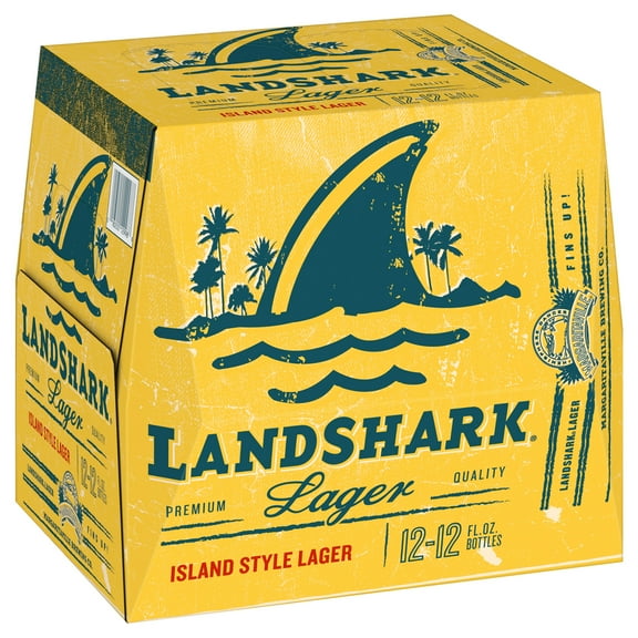 Landshark Lager, 12 Pack 12 fl. oz. Glass Bottles, 4.6% ABV