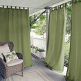 thumbnail image 4 of Decorative Curtain Pattern Ready Made Outdoor Patio Solid Polyester Curtains 52*84" Beige, 4 of 4