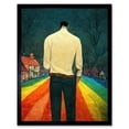 thumbnail image 1 of Road To Acceptance LGBTQ Conceptual Modern Art Print Framed Poster Wall Decor 12x16 inch, 1 of 5