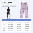 thumbnail image 4 of Sigee Fashionable Cats print Men's Pajama Pants Lounge Sleep Bottoms with Elastic Waistband and Pockets-Large, 4 of 6