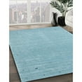 thumbnail image 2 of Ahgly Company Indoor Round Contemporary Denim Blue Abstract Area Rugs, 8' Round, 2 of 6