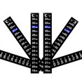thumbnail image 3 of 6PCS Adhesive Crystal Digital Temperature Strips Stickers for Fish Tank Water Cup, 3 of 7