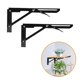 thumbnail image 5 of De Soportes De Estante Plegables, Soporte De Estante Plegable De Alta Resistencia Para Trabajo De Mesa, Soporte Diy Para Ahorrar Espacio 1 Par Yuarrent HA026241-04, 5 of 5