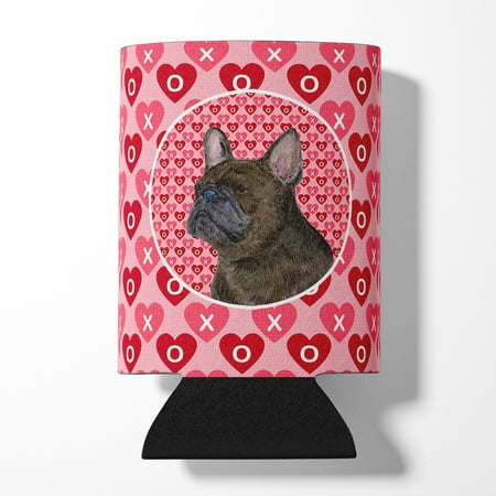 

Caroline s Treasures SS4519CC French Bulldog Hearts Love and Valentine s Day Portrait Can or Bottle Hugger Can Hugger