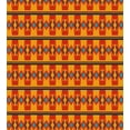 thumbnail image 3 of Ambesonne Aztec Duvet Cover Sets, Warm Tones Geometrical Art, 2-Queen, Vermilion Marigold Blue, 3 of 7