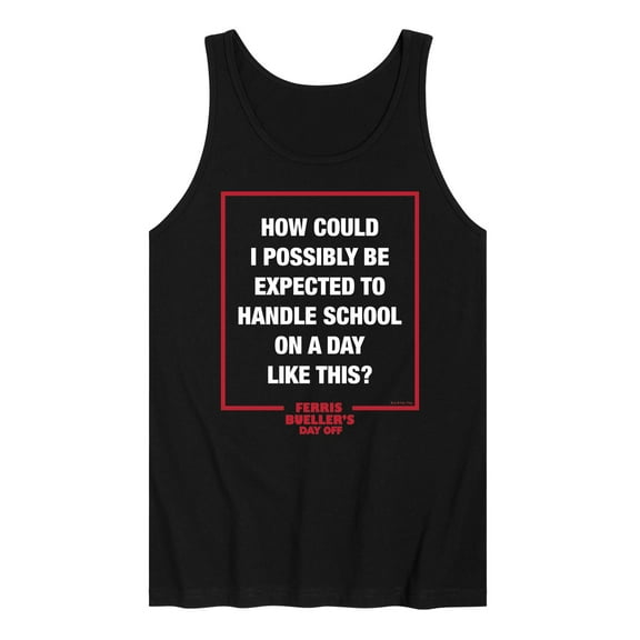 Ferris Bueller's Day Off - How Could I Possibly - Men's Jersey Tank Top