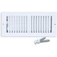 thumbnail image 1 of Registro de ventilación de techo Sierra Grates, 30 x 10 cm, acero blanco, 1 of 7