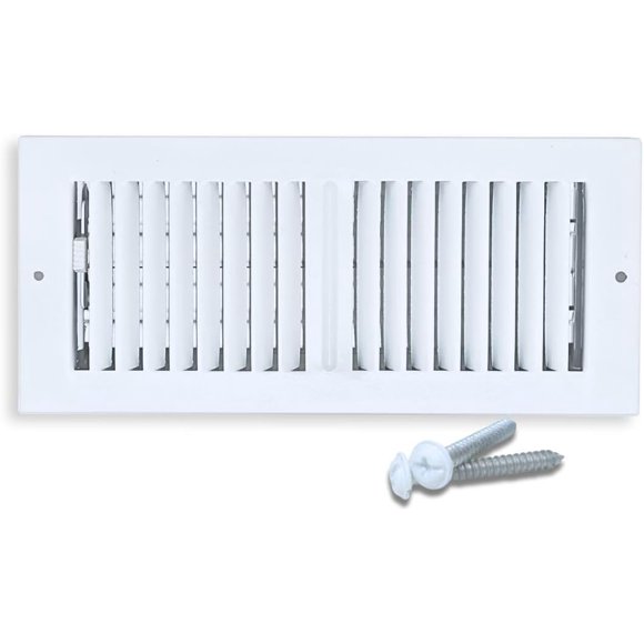 Registro de ventilación de techo Sierra Grates, 30 x 10 cm, acero blanco