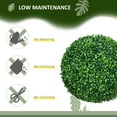 thumbnail image 5 of HOMCOM 2 Pack Artificial Tree Boxwood Topiary Balls for Home Decor, 5 of 9